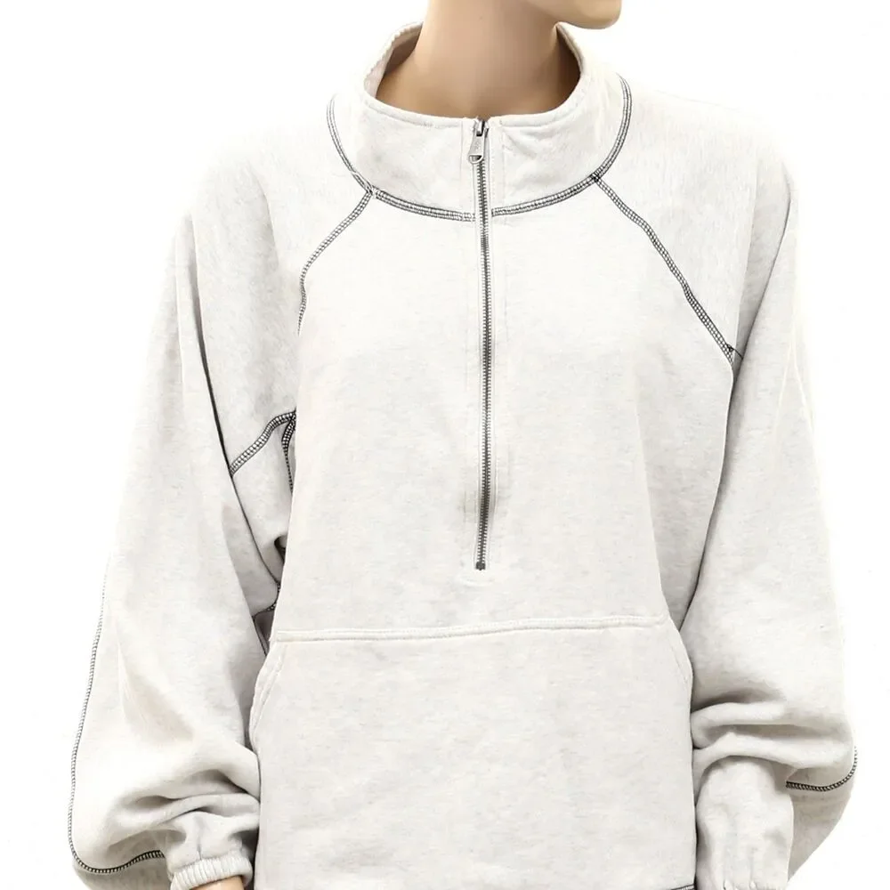 Free People FP Movement Half Court Half Zip Sweatshirt Pullover Top XL 289755